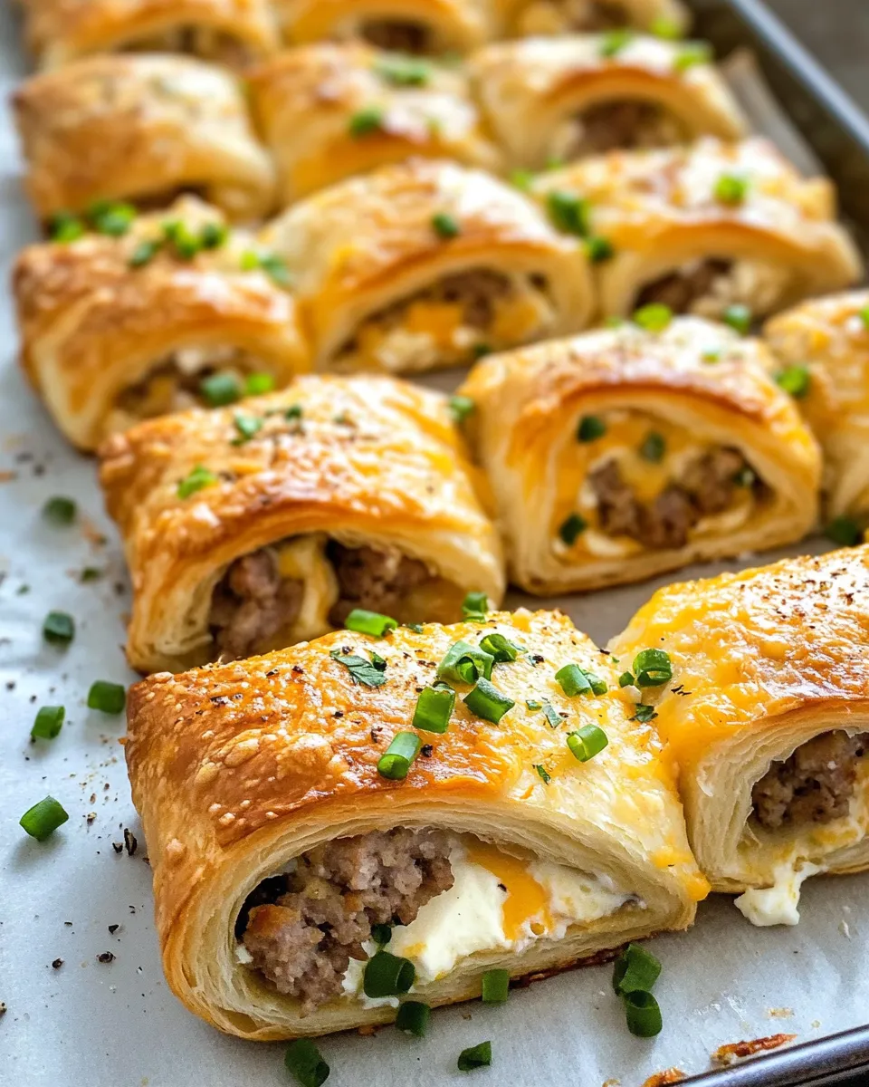Easy Crescent Sausage Cream Cheese dish photo