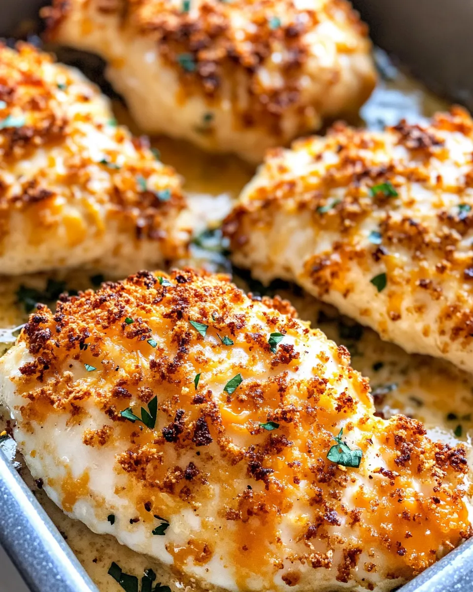 Delicious Crispy Cheddar Chicken Bake dish photo