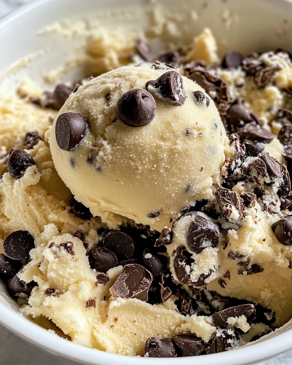 Delicious Edible Cookie Dough With Greek Yogurt image