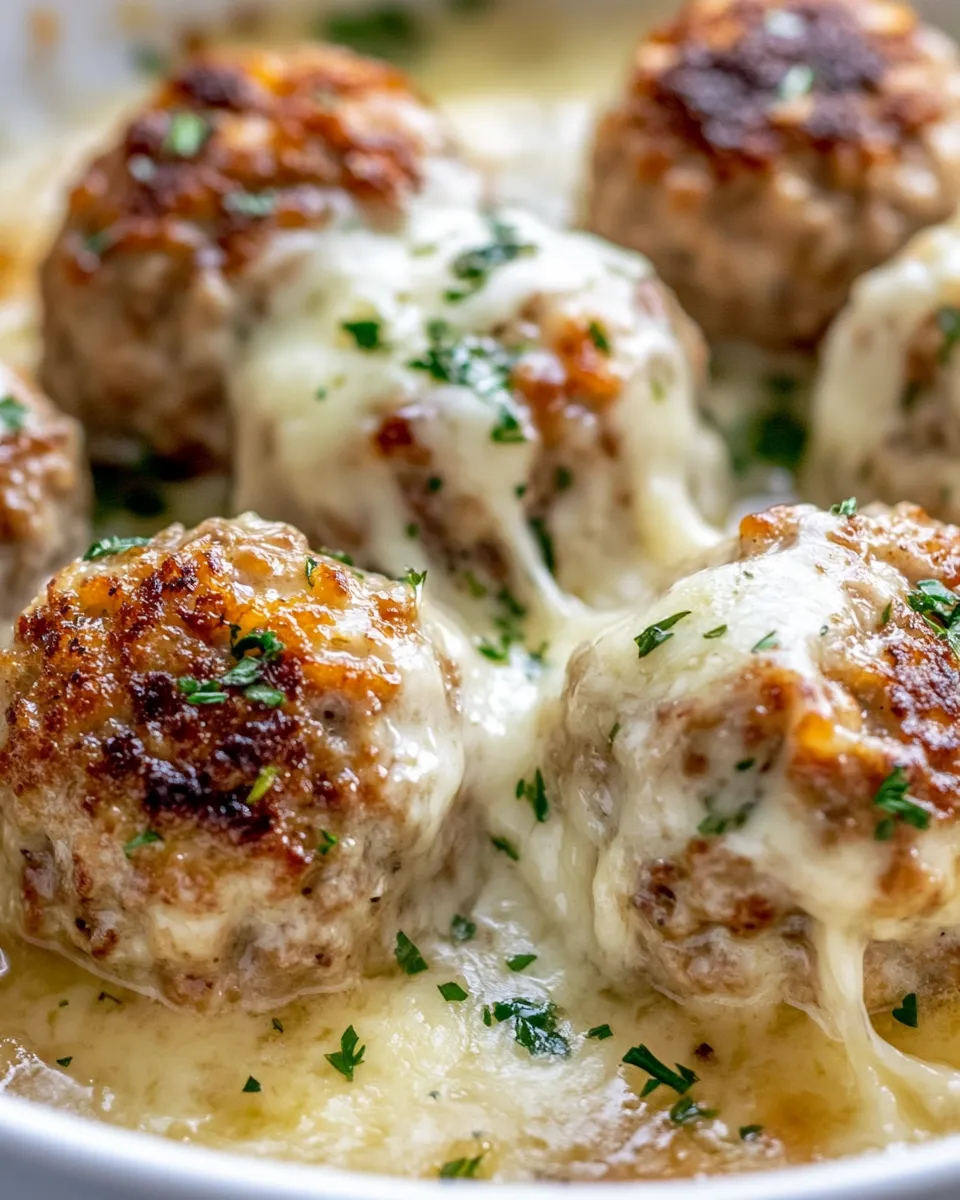 Easy French Onion Meatballs Recipe recipe photo