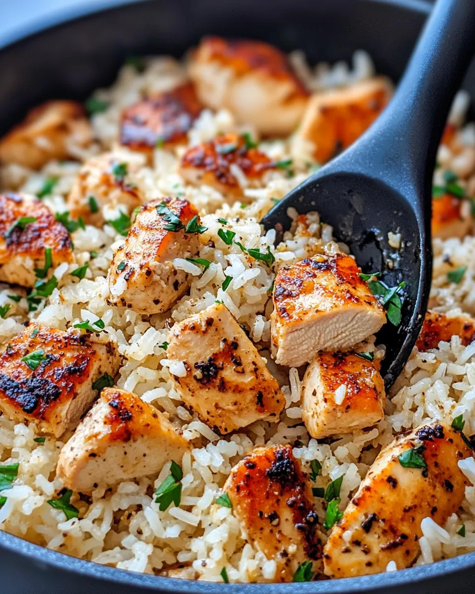 Homemade Garlic Parmesan Rice And Chicken photo