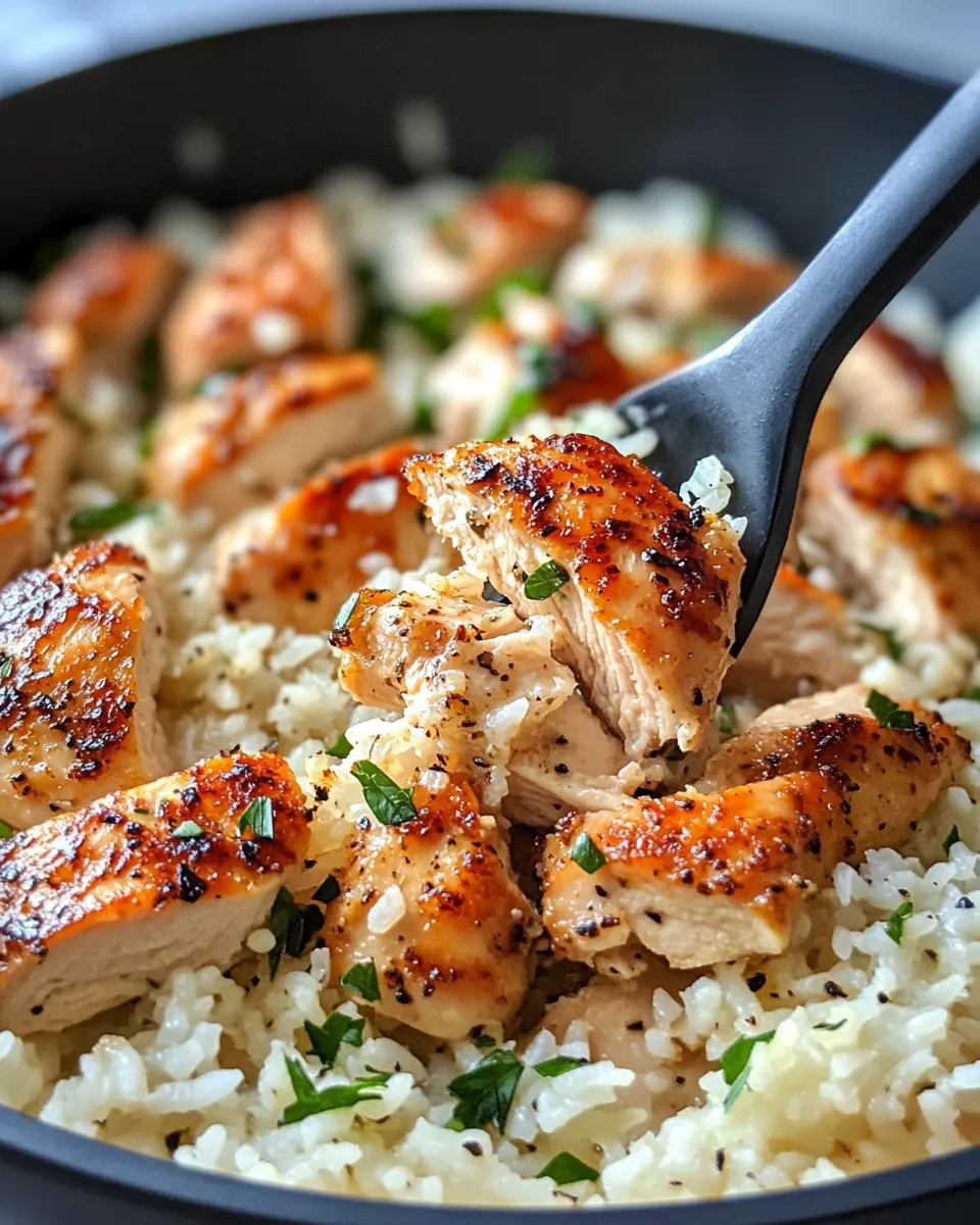 Classic Garlic Parmesan Rice And Chicken image