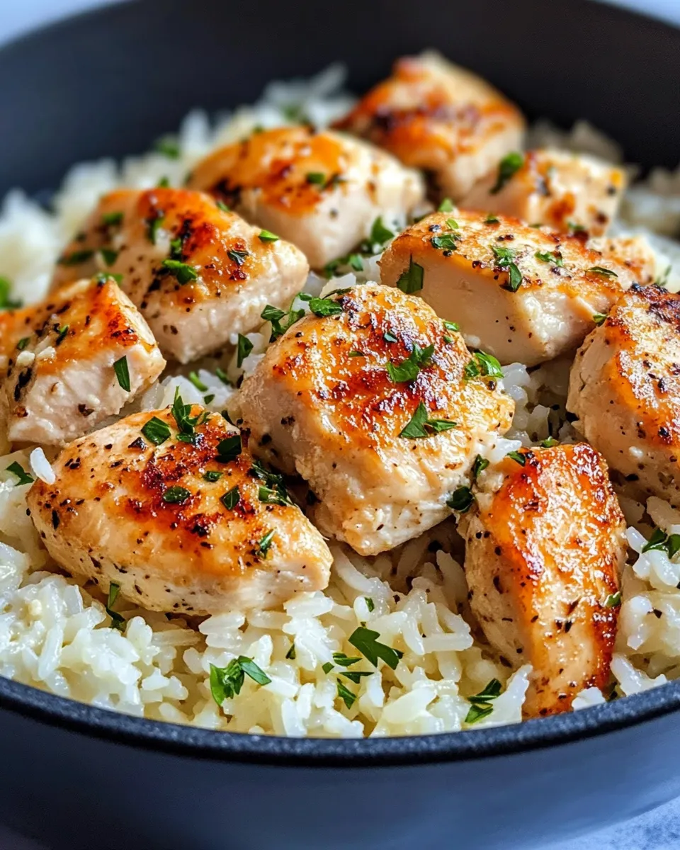 Easy Garlic Parmesan Rice And Chicken recipe photo