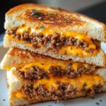 Homemade Ground Beef Grilled Cheese photo