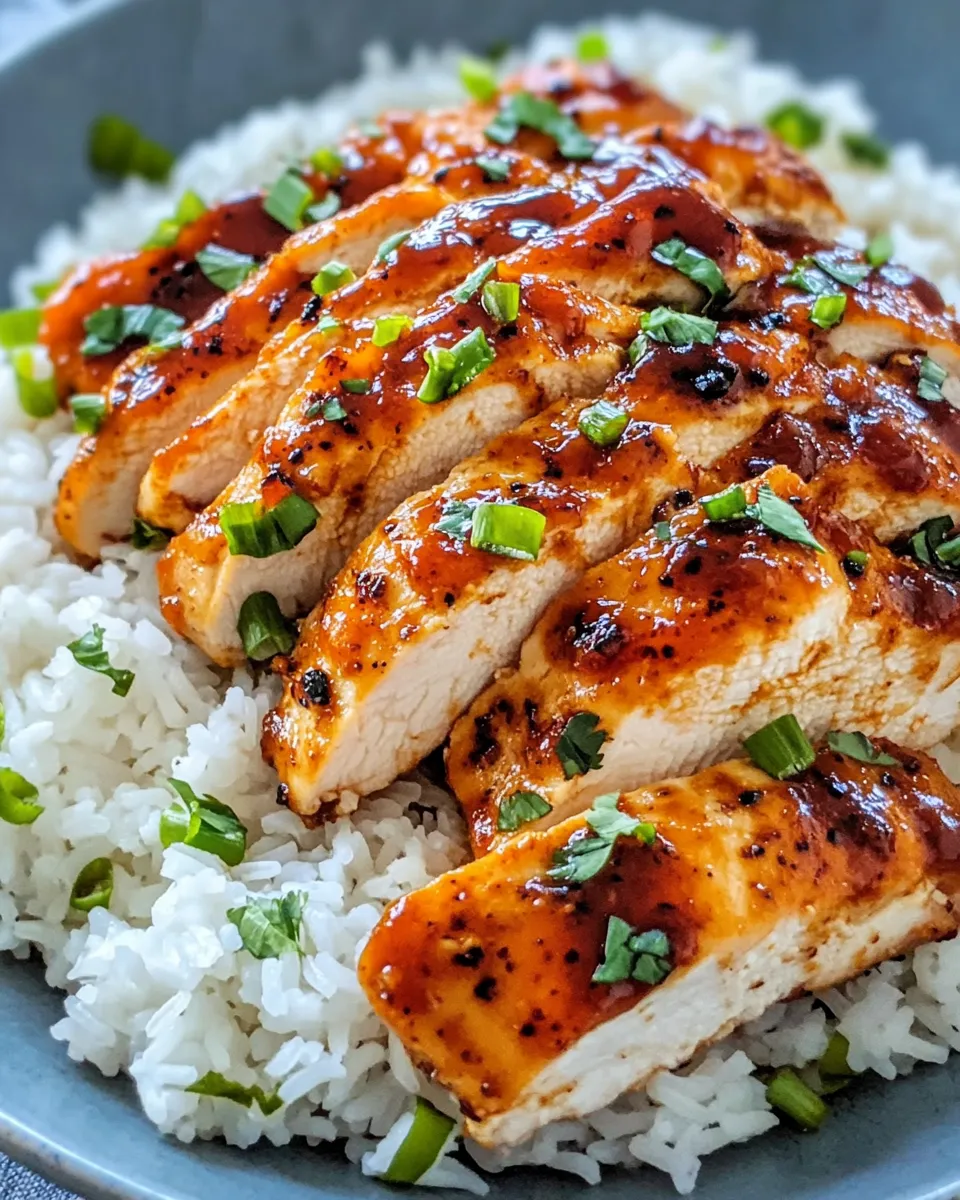 Classic Honey BBQ Chicken And Rice image