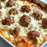 Homemade Mashed Potato And Meatball Casserole recipe photo
