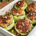 Homemade Oven Baked Cabbage Burgers photo