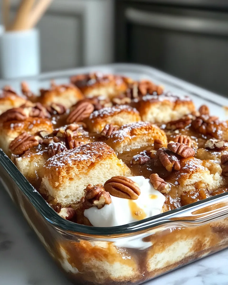 Easy Pecan Pie Bread Pudding Without The Crust food shot