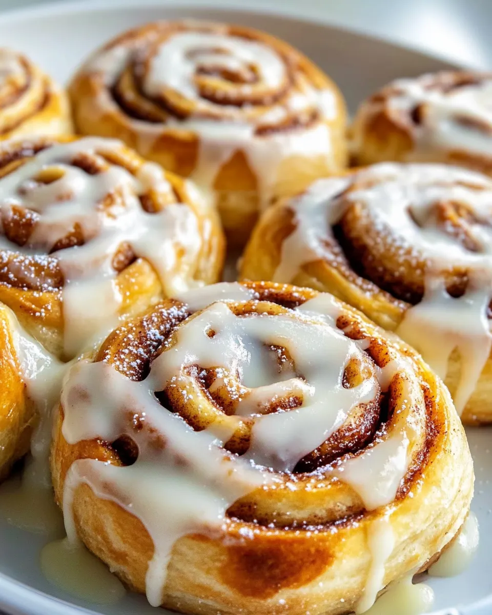 Easy Pillsbury Cinnamon Rolls Icing Ingredients food shot