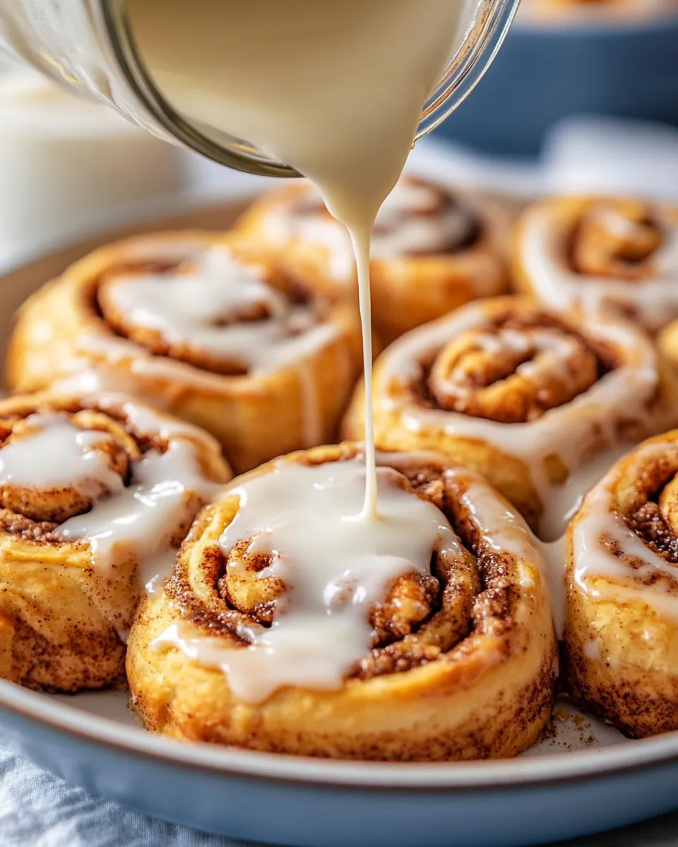 Delicious Pillsbury Cinnamon Rolls Icing Ingredients dish photo