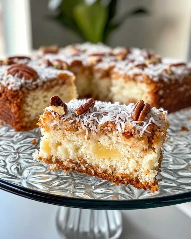 Homemade Pineapple Coconut Pecan Cake recipe photo