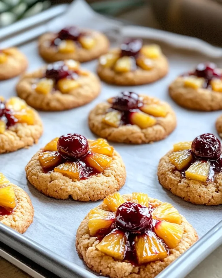 Homemade Pineapple Upside Down Cookies photo