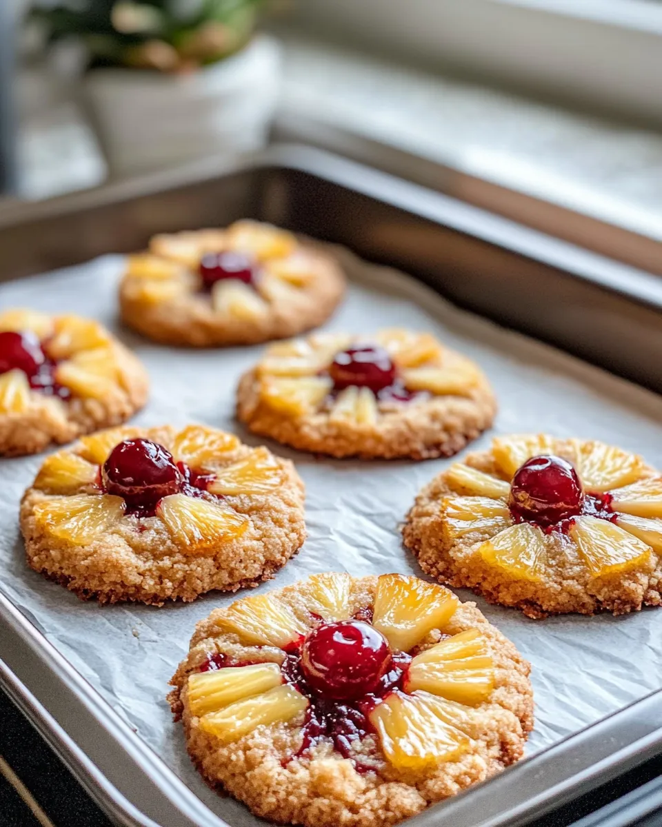 Easy Pineapple Upside Down Cookies recipe photo