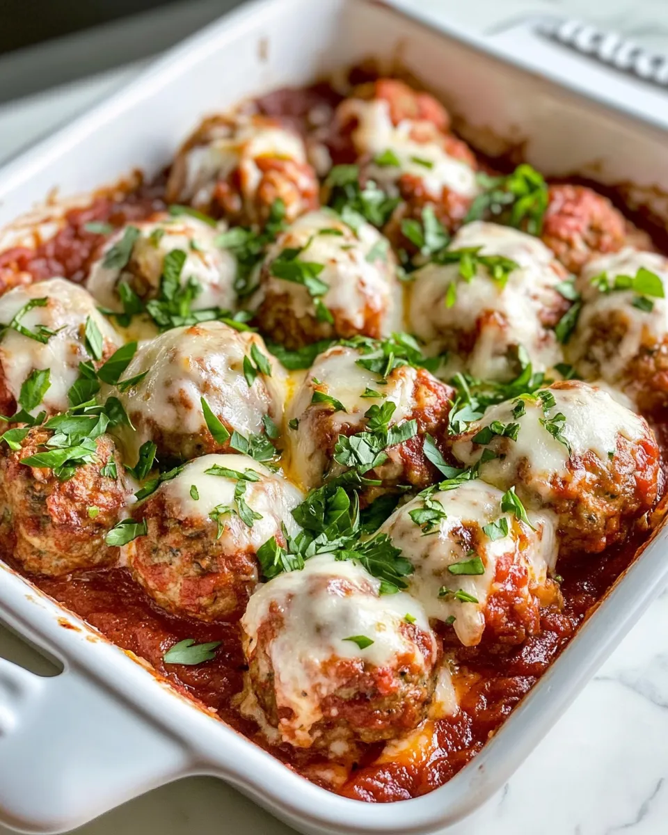 Delicious Potato Meatball Bake food shot