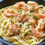 Homemade Salmon Shrimp Alfredo recipe photo