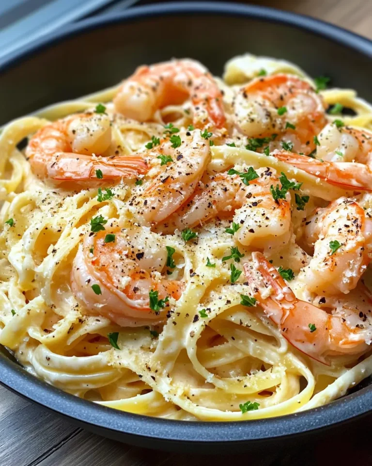 Homemade Salmon Shrimp Alfredo recipe photo
