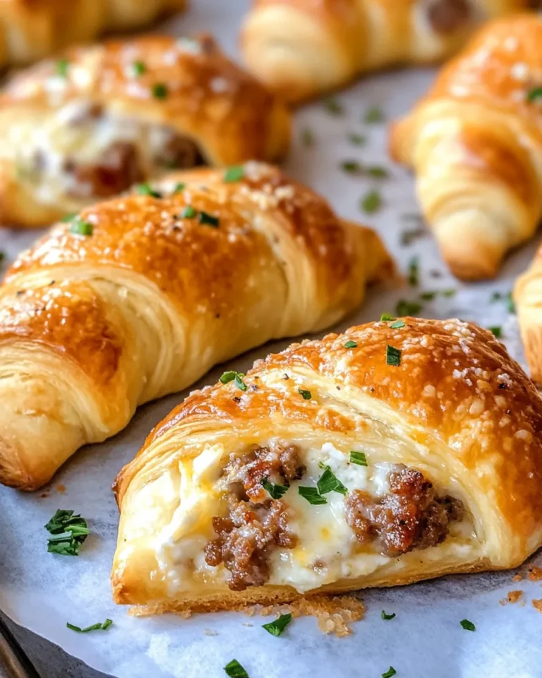 Homemade Sausage Cream Cheese Crescents Recipe photo