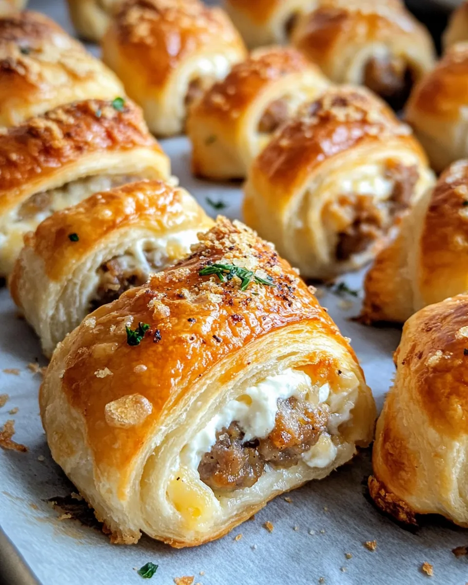 Classic Sausage Cream Cheese Crescents Recipe image