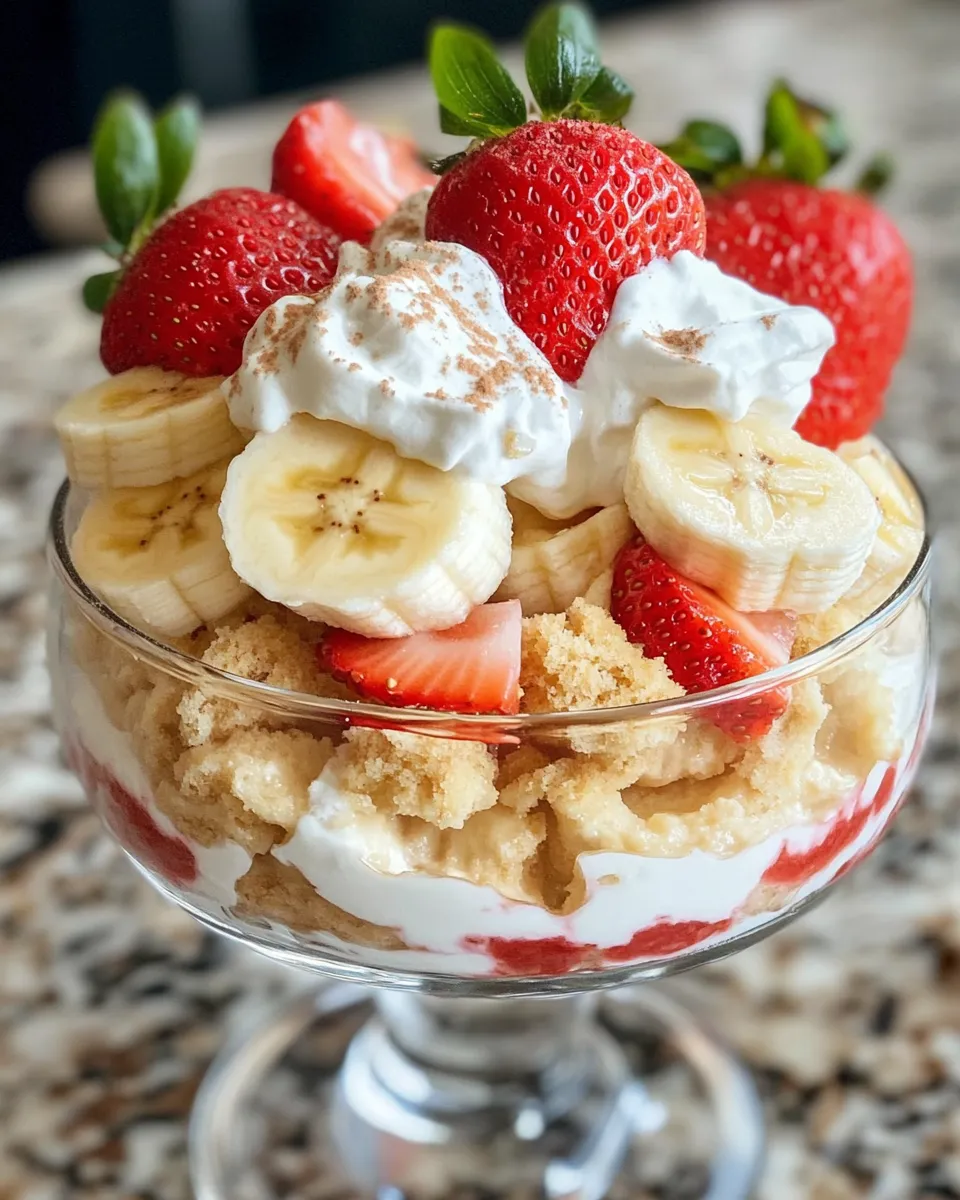 Homemade Strawberry Cheesecake Banana Pudding Recipe photo