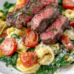 Homemade Tortellini And Steak recipe photo