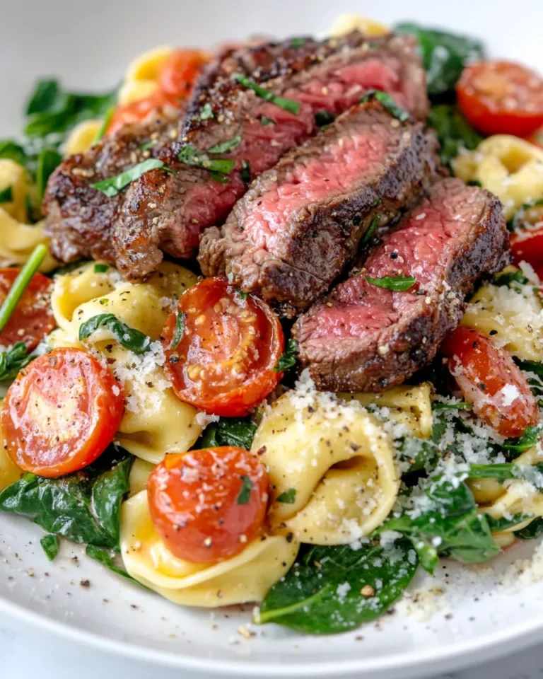 Homemade Tortellini And Steak recipe photo