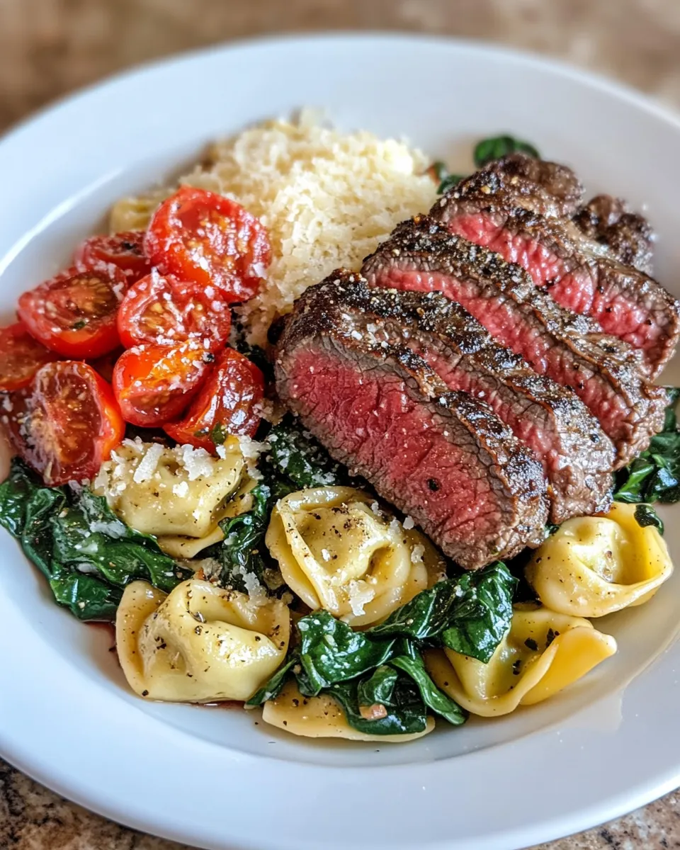 Classic Tortellini And Steak dish photo