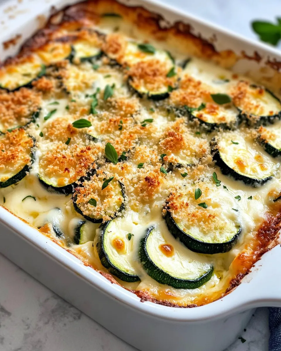 Classic Zucchini And Cheese Bake image