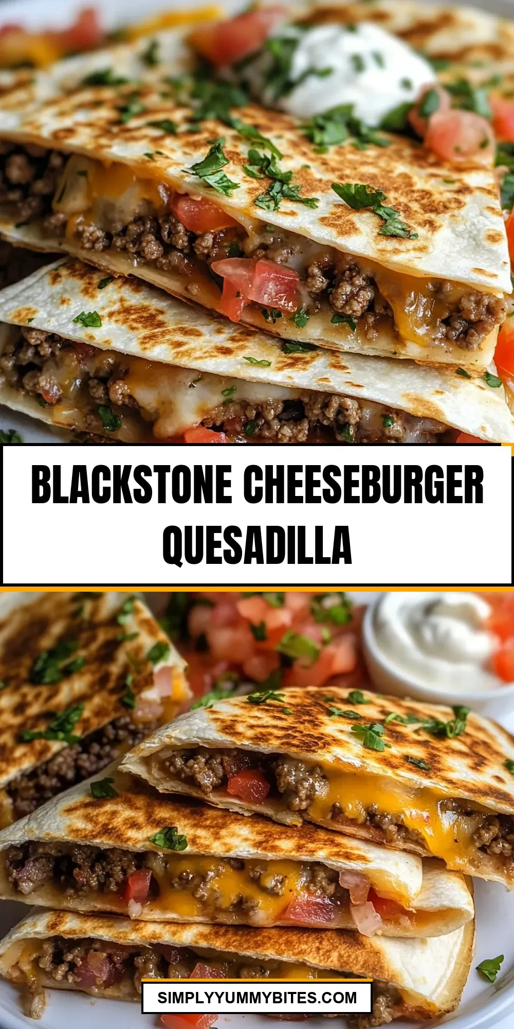 How To Make Tasty Blackstone Cheeseburger Quesadilla