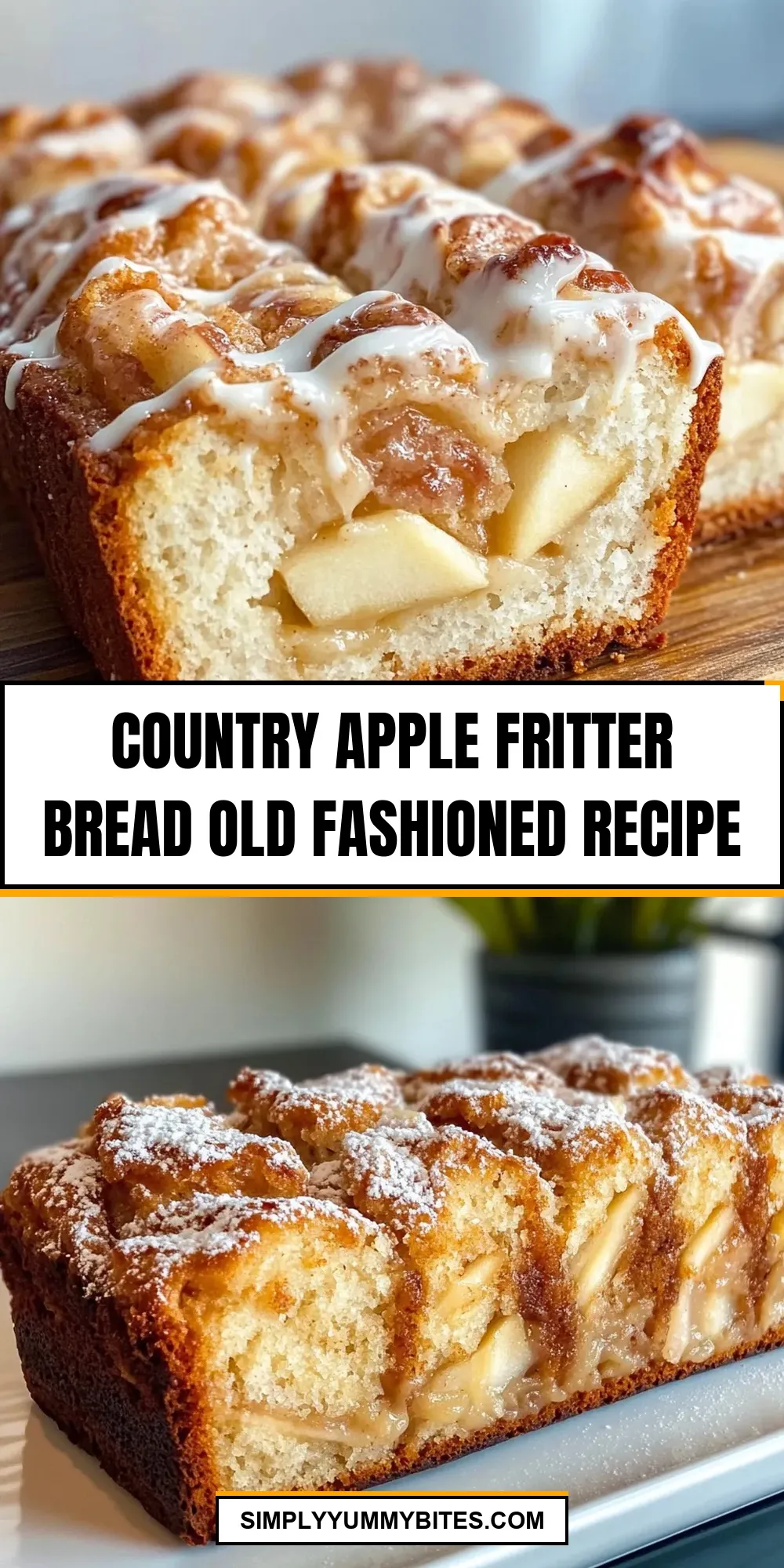 Country Apple Fritter Bread Old Fashioned Recipe