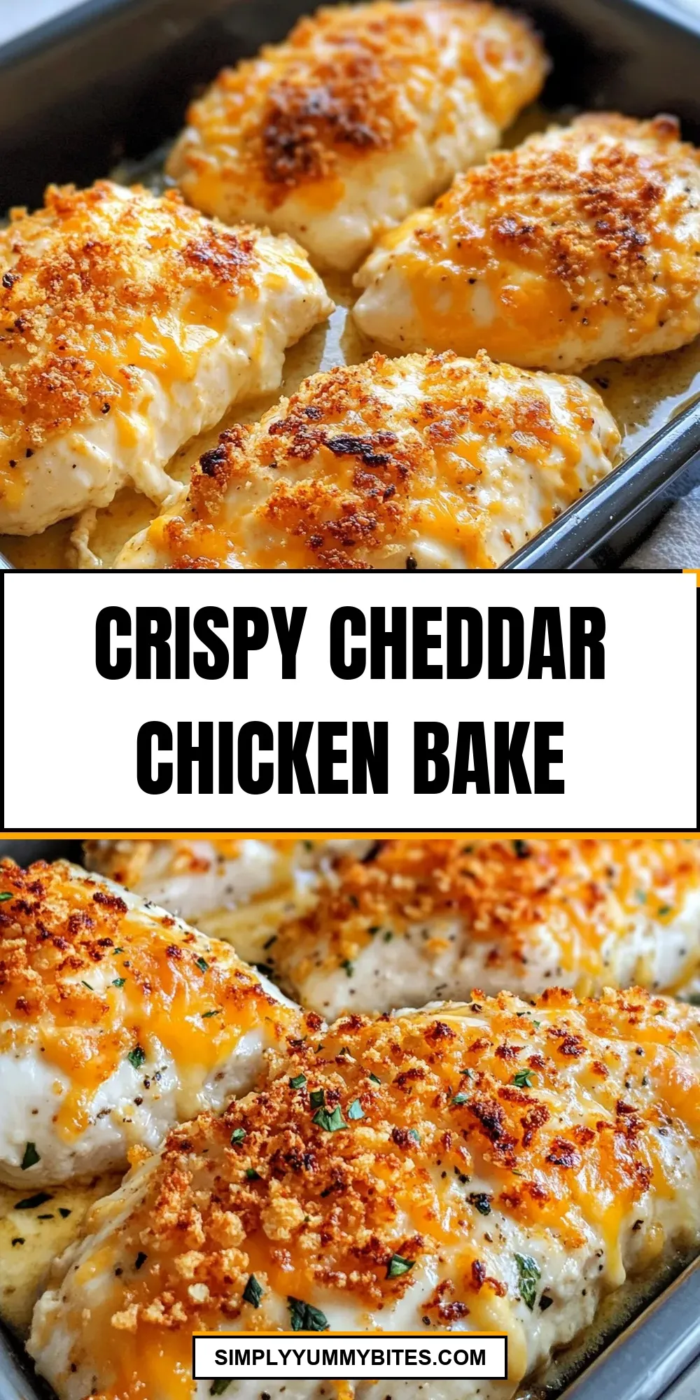 Crispy Cheddar Chicken Bake Recipe