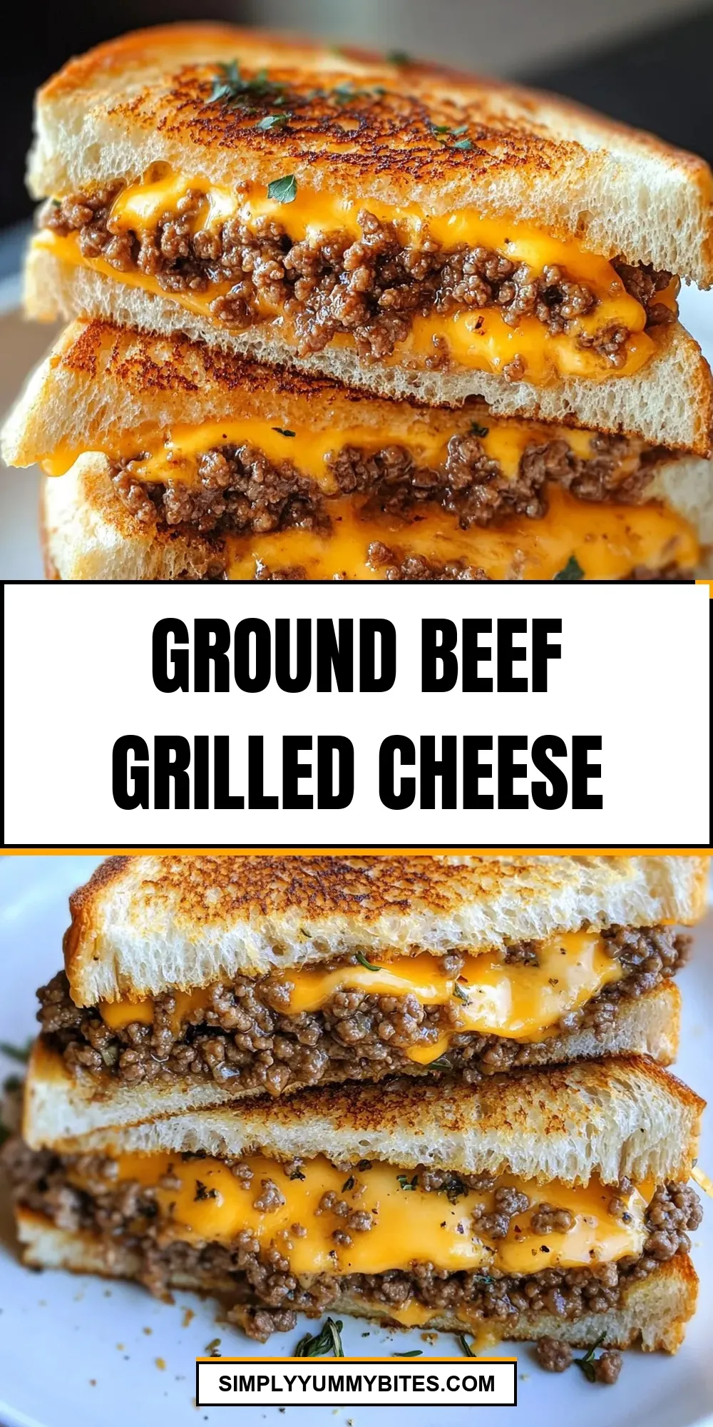 Easy Ground Beef Grilled Cheese Recipe