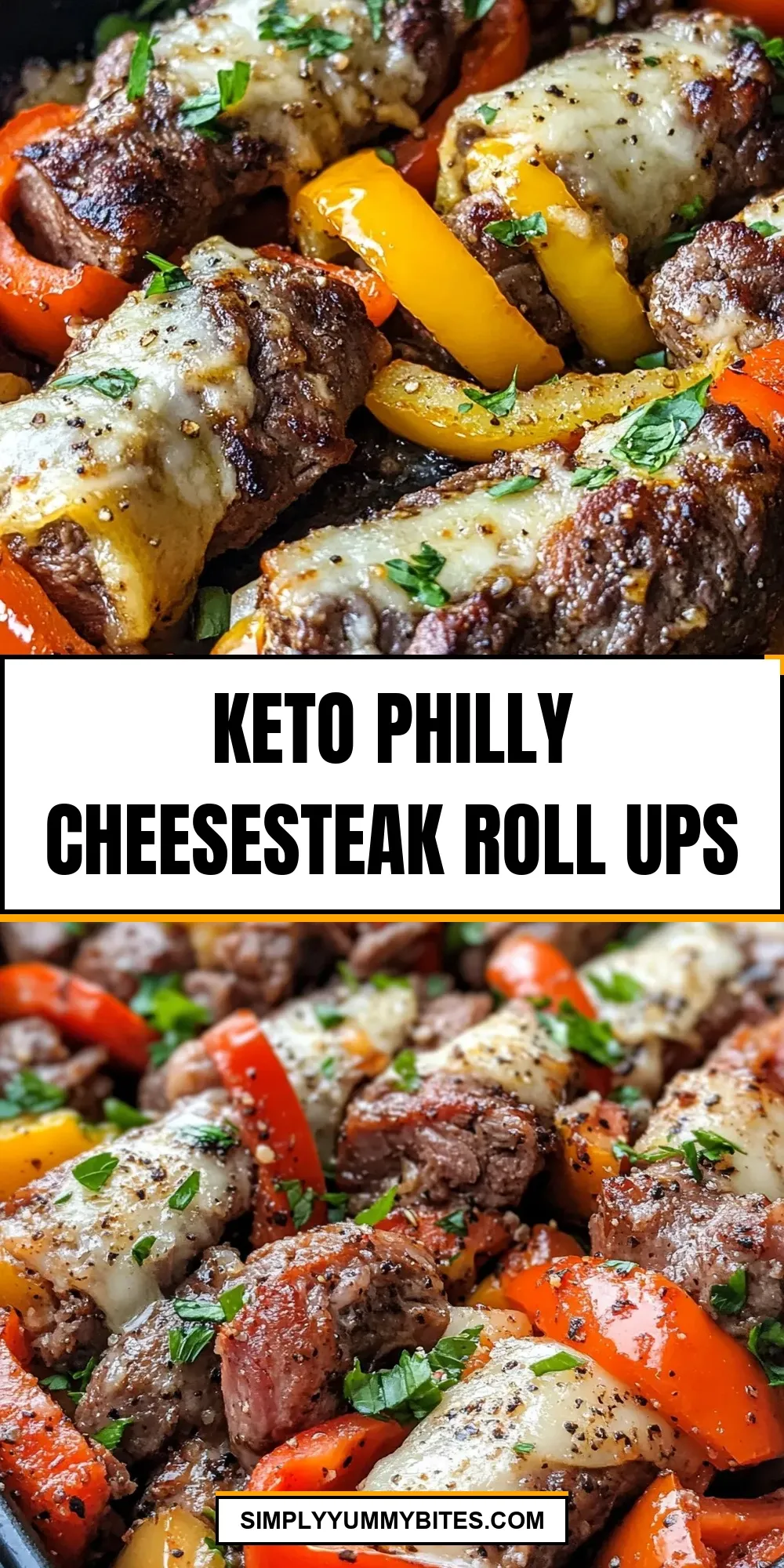 The Best Keto Philly Cheesesteak Roll Ups
