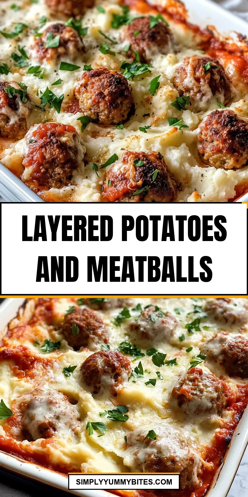 The Best Layered Potatoes And Meatballs Ever