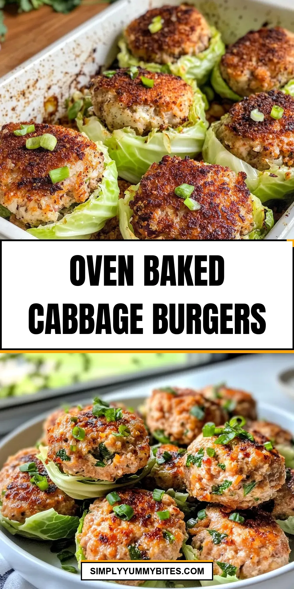 Easy Oven Baked Cabbage Burgers Recipe