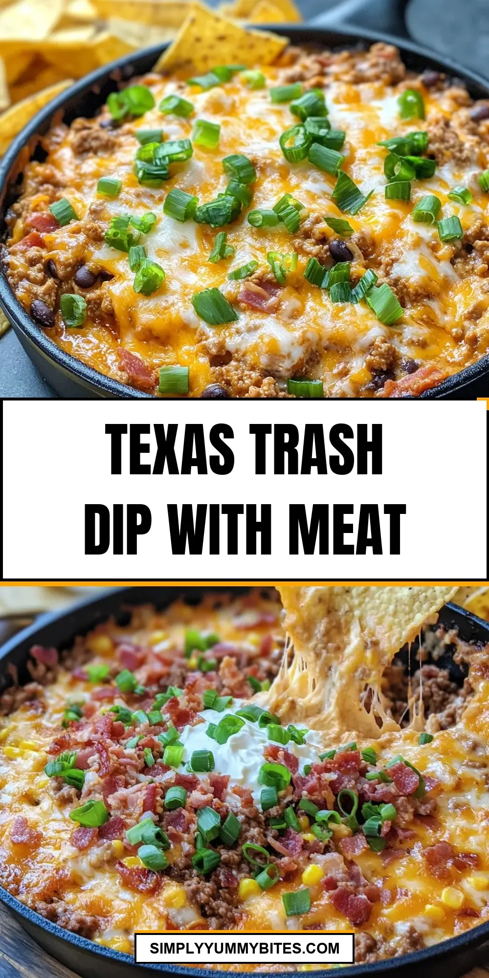 Savory Texas Trash Dip With Meat