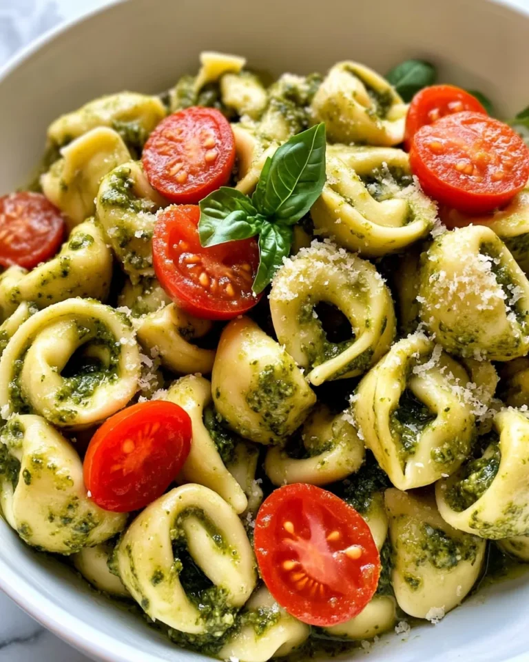 Homemade 15-Minute Creamy Pesto Tortellini photo