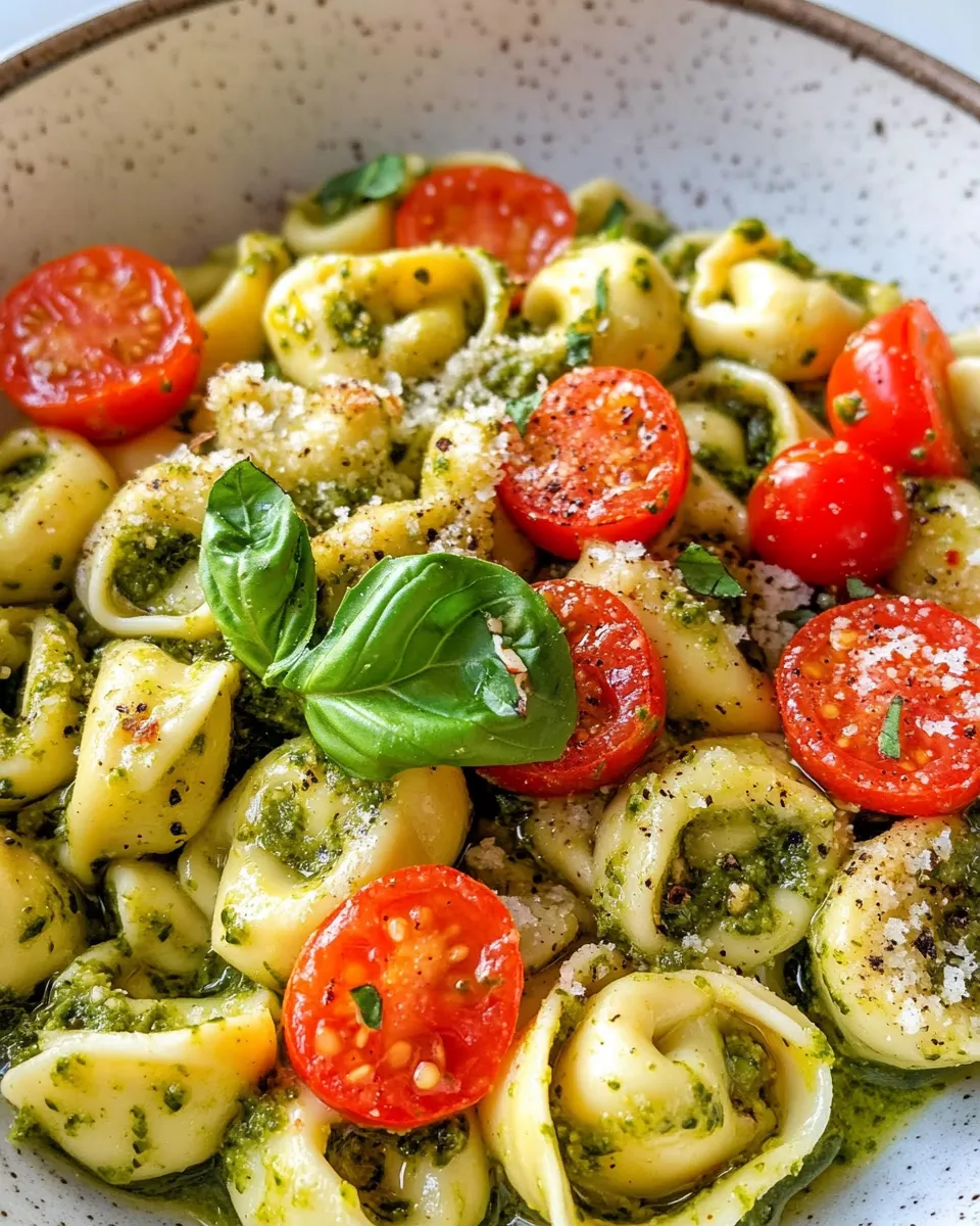 Classic 15-Minute Creamy Pesto Tortellini image