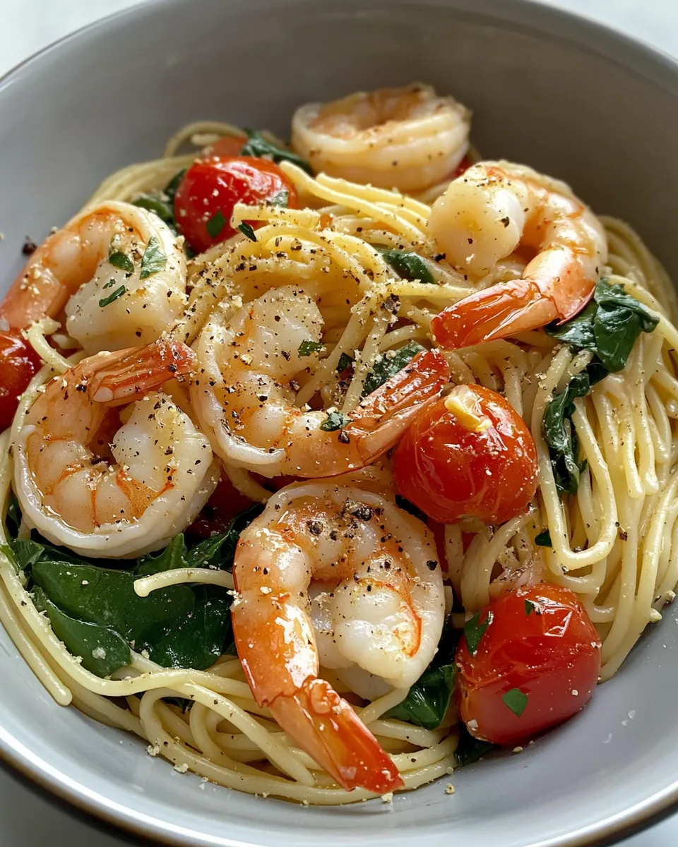 Delicious 20-Minute One Pot Shrimp Pasta recipe photo