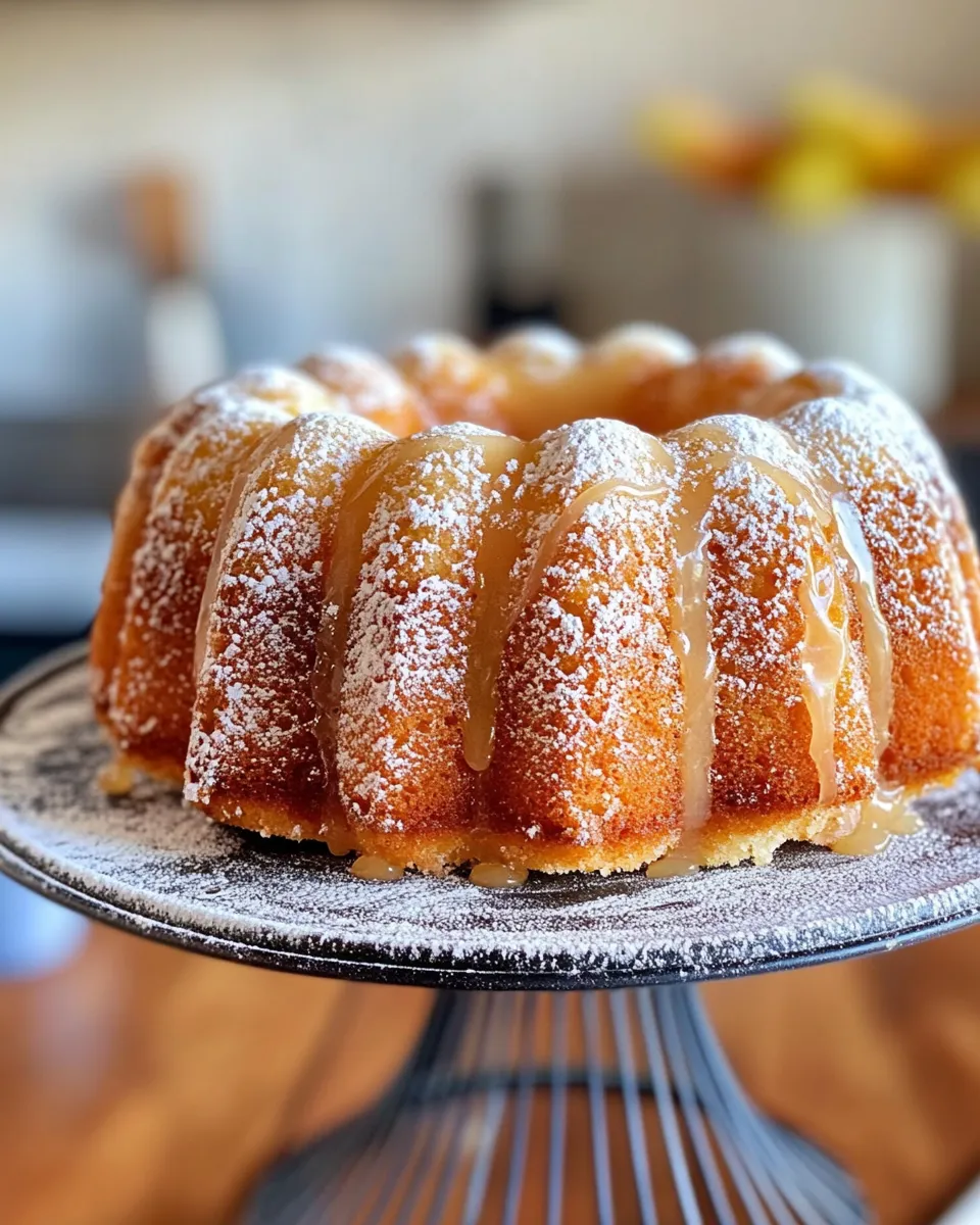Easy Apple Cider Doughnut Cake food shot