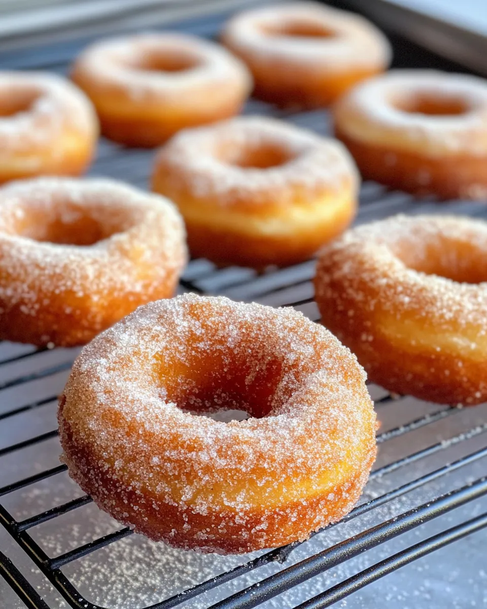 Classic Apple Cider Doughnuts food shot