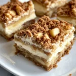 Homemade Apple Crumble Cheesecake Bars recipe photo