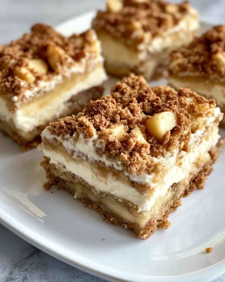 Homemade Apple Crumble Cheesecake Bars recipe photo