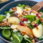 Homemade Apple Walnut Spinach Salad photo