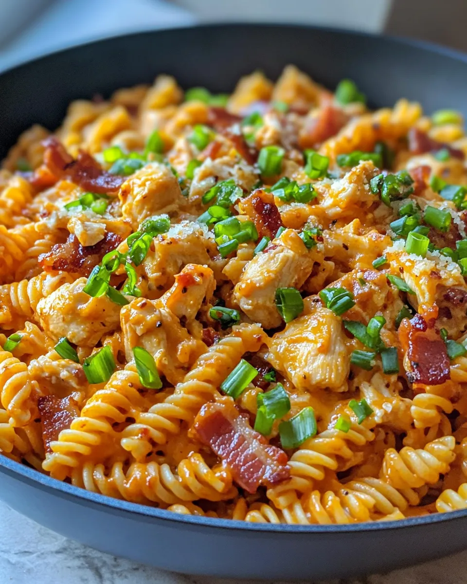 Classic BBQ Chicken Bacon Pasta dish photo
