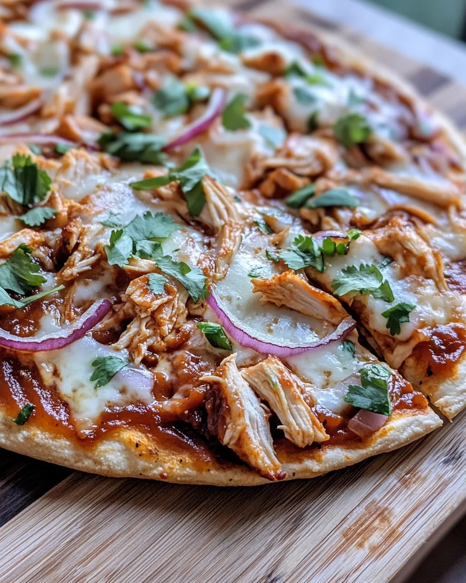 Easy BBQ Chicken Pizza recipe image