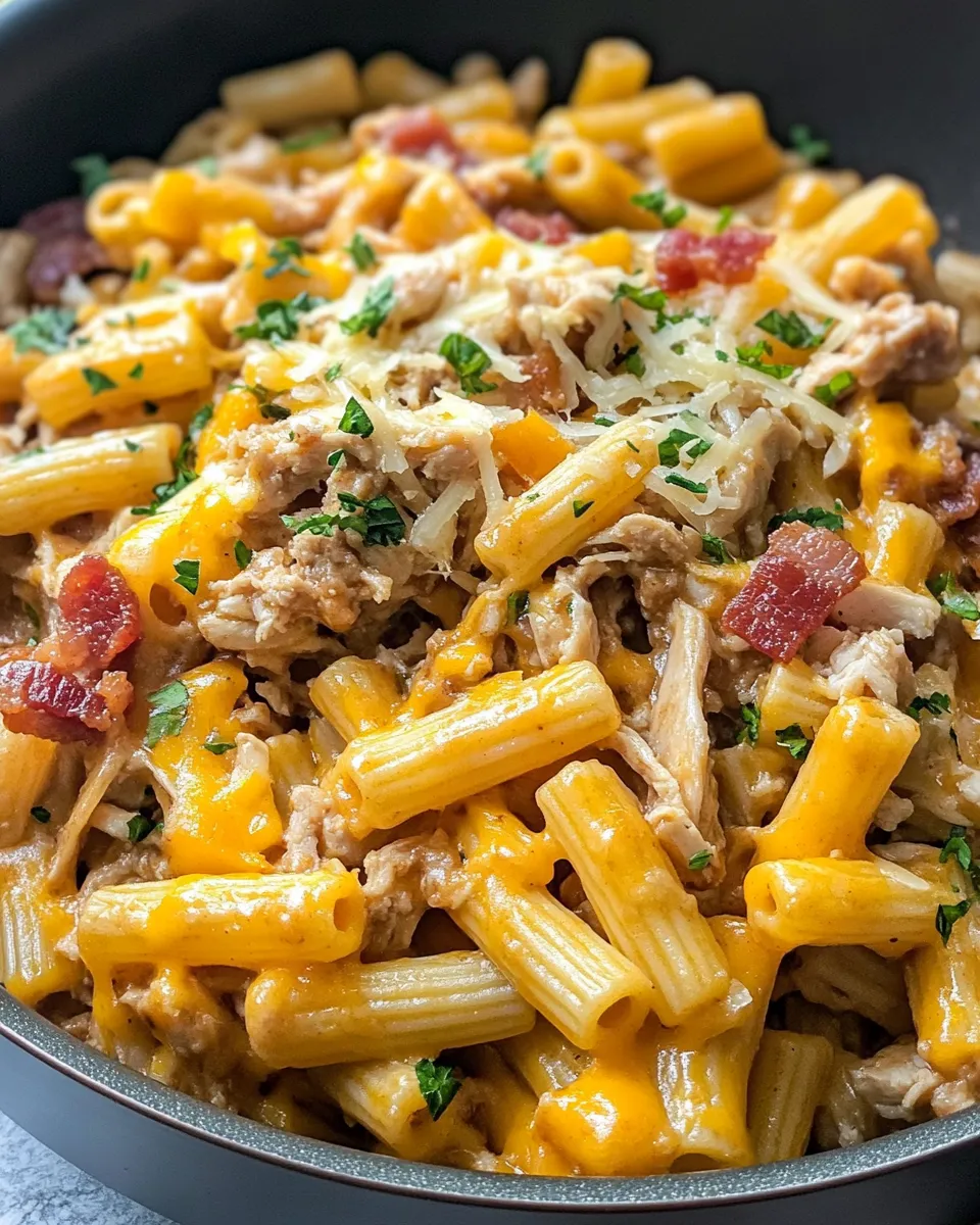 Classic BBQ Pulled Pork Macaroni Pasta dish photo