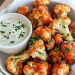 Homemade Baked Buffalo Cauliflower Bites recipe photo