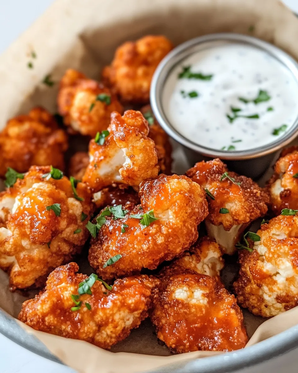 Classic Baked Buffalo Cauliflower Bites dish photo