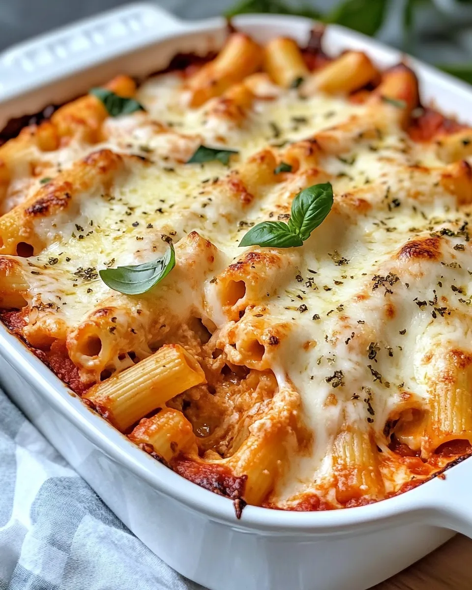 Classic Baked Four Cheese Ziti recipe photo