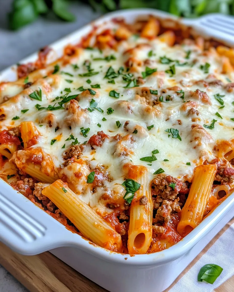 Homemade Baked Ziti with Ricotta photo
